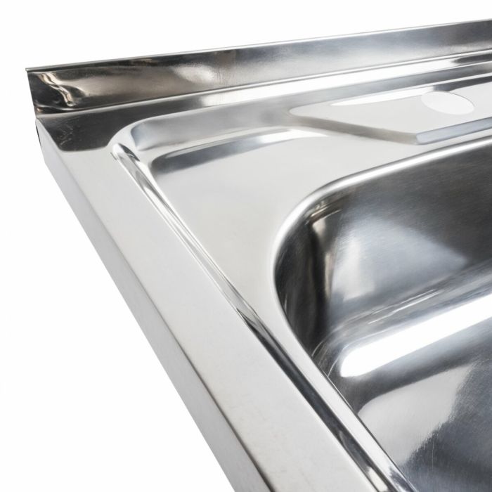 Кухонная мойка из нержавеющей стали Platinum ПОЛИРОВКА 6060 L (0,7/160 мм)