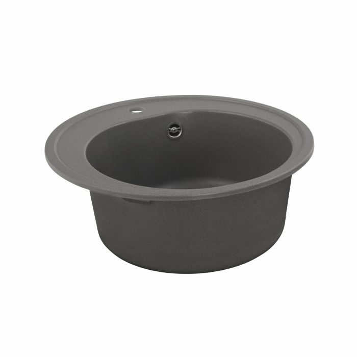 Гранітне миття для кухні VALESO 510 LUNA матова Сірий мусон