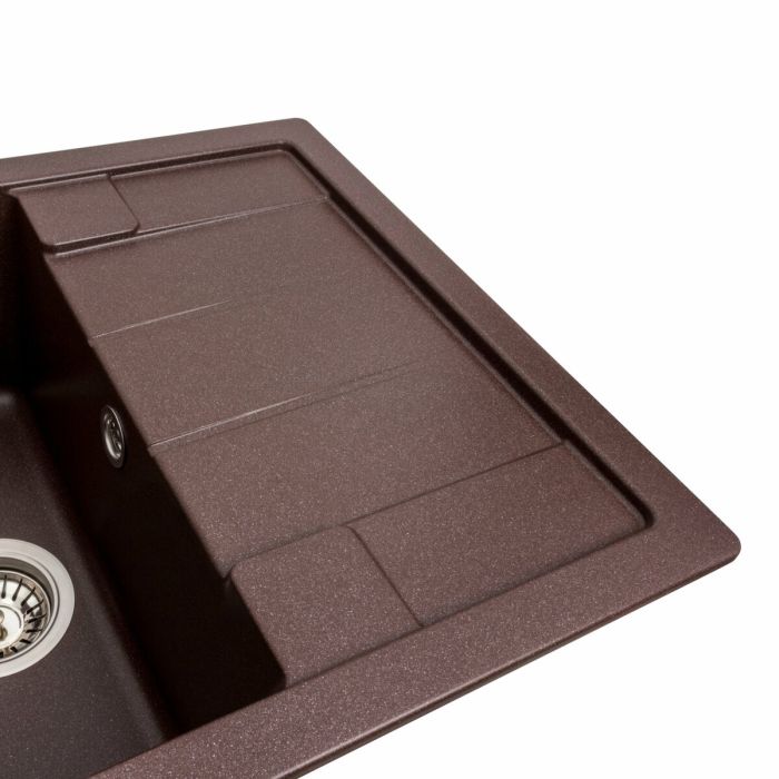 Гранітне миття для кухні Platinum 6550 INTENSO матова Мокко, L