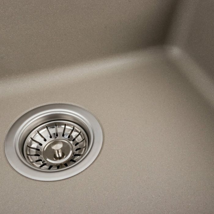 Гранитная мойка для кухни Platinum 5852 VESTA матовый Титан