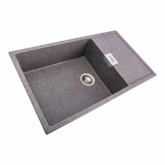 Гранитная мойка для кухни Platinum 8650 DIAMOND матовая (микс)