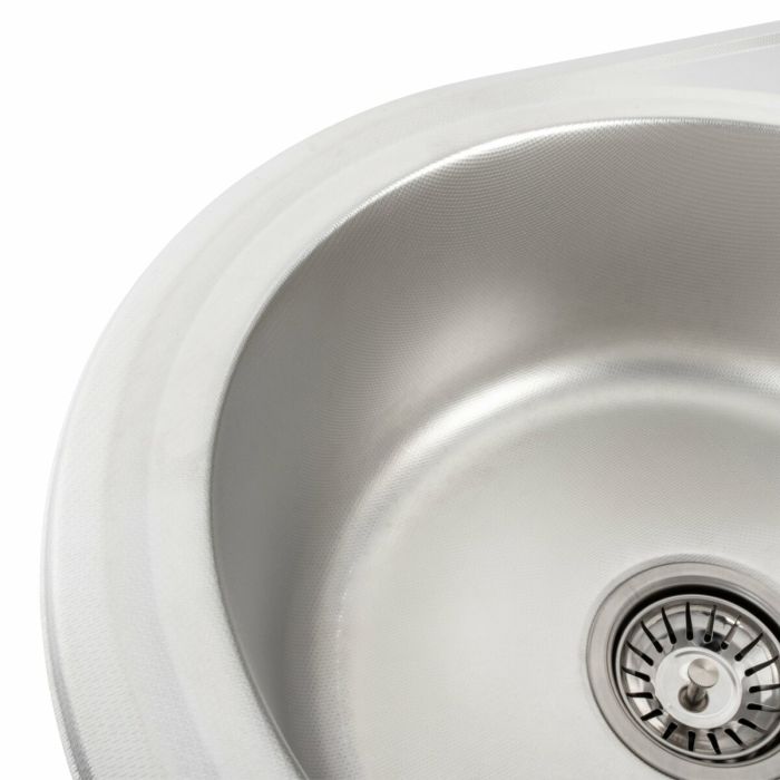 Кухонная мойка из нержавеющей стали Platinum ДЕКОР 5844 (0,8/180 мм)