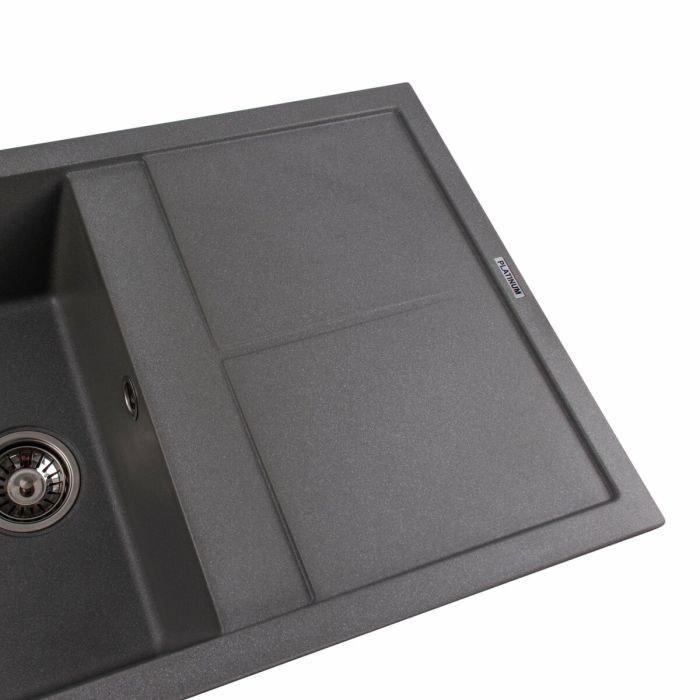 Гранитная мойка для кухни Platinum 7950 Selena матовая Серый муссон, R