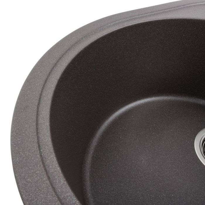 Гранитная мойка для кухни Platinum 5847 ONYX матовый Гренадин