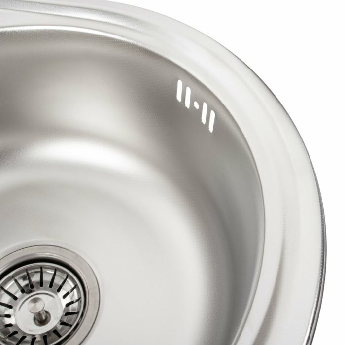 Кухонная мойка из нержавеющей стали Platinum ДЕКОР 4539 (0,6/170 мм), R
