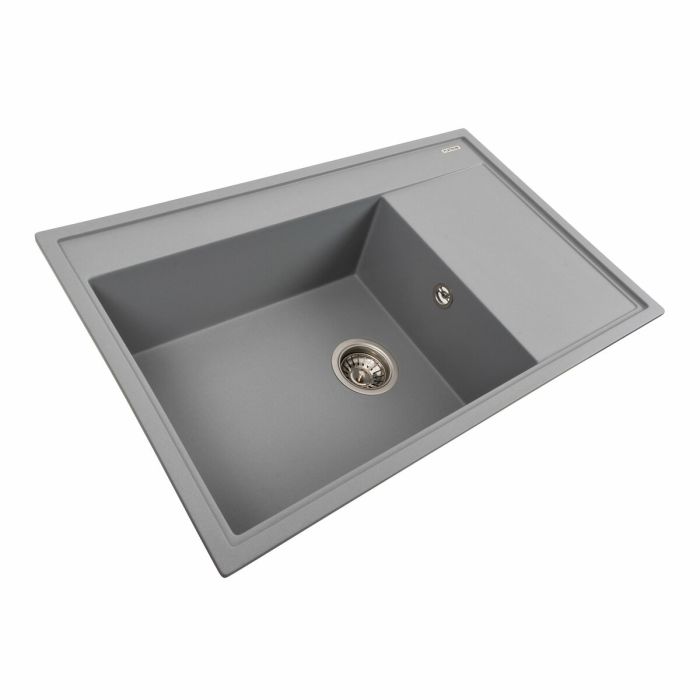 Гранітне миття для кухні Platinum 7950 AZURIT матовий Сірий металік, ЦЕНТР