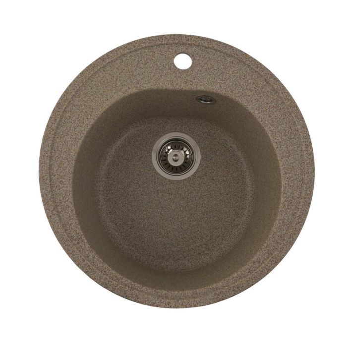 Гранітне миття для кухні VALESO 510 LUNA матова Карамель