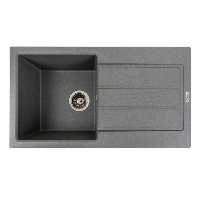 Гранитная мойка для кухни VALESO 7843 SOLID матовый Серый муссон