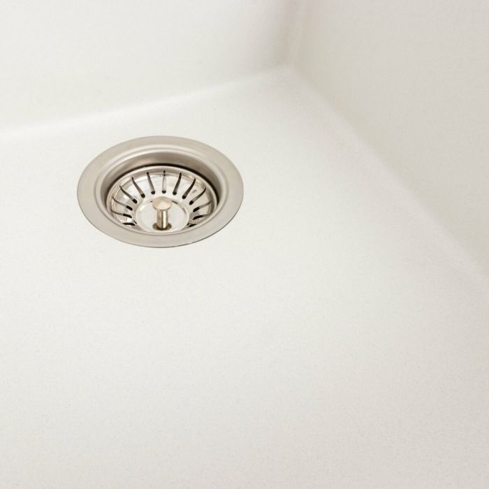 Гранитная мойка для кухни Platinum 4150 SOKIL матовая (белоснежная), ЦЕНТР