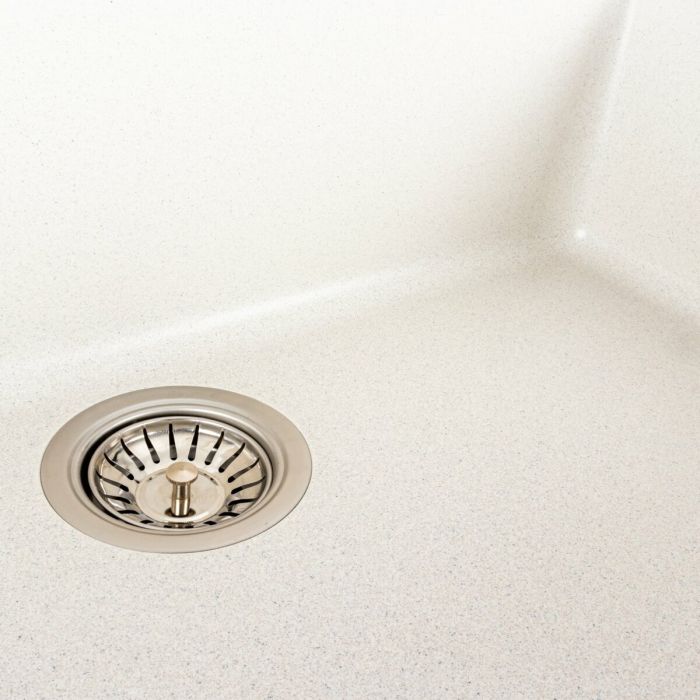 Гранитная мойка для кухни Platinum 7945 Paruana матовая Белая в точку