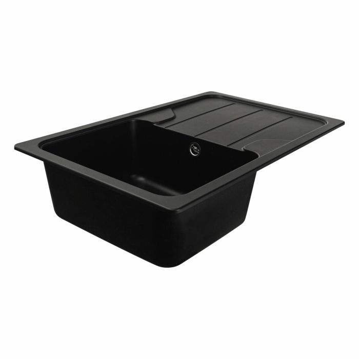 Гранитная мойка для кухни VALESO 7850 VERONA матовая Черная, L