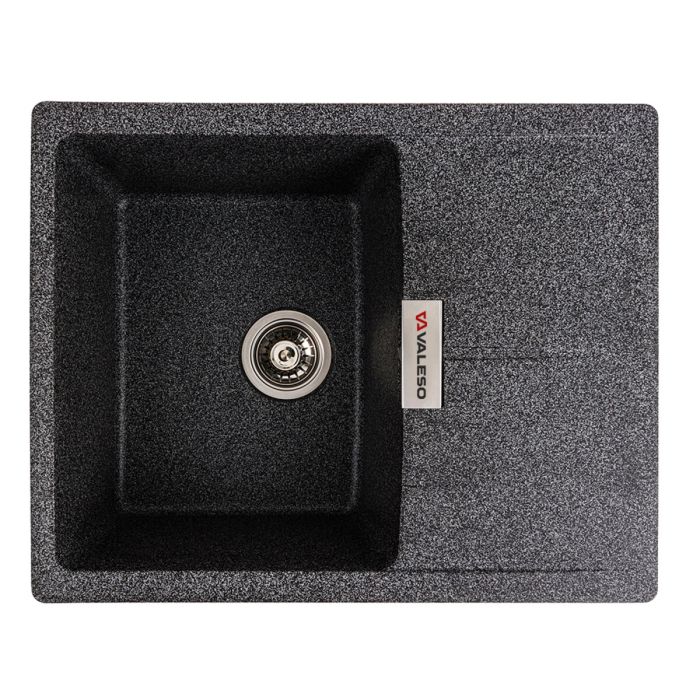 Гранитная мойка для кухни VALESO 6250 ZIRKONE матовый Графит