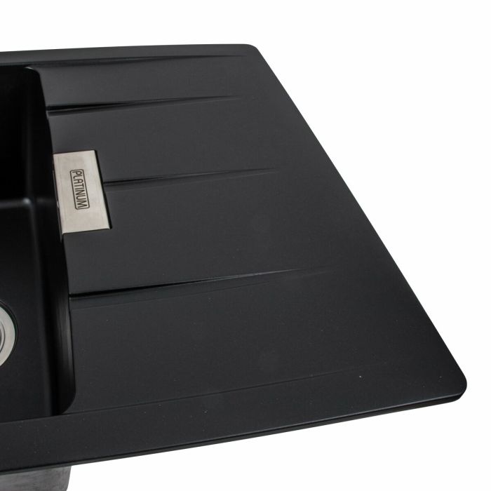 Гранітне миття для кухні Platinum 7850 ROMA матове (чорне), L