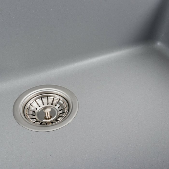 Гранитная мойка для кухни Platinum 7945 Paruana матовая (серый металлик)