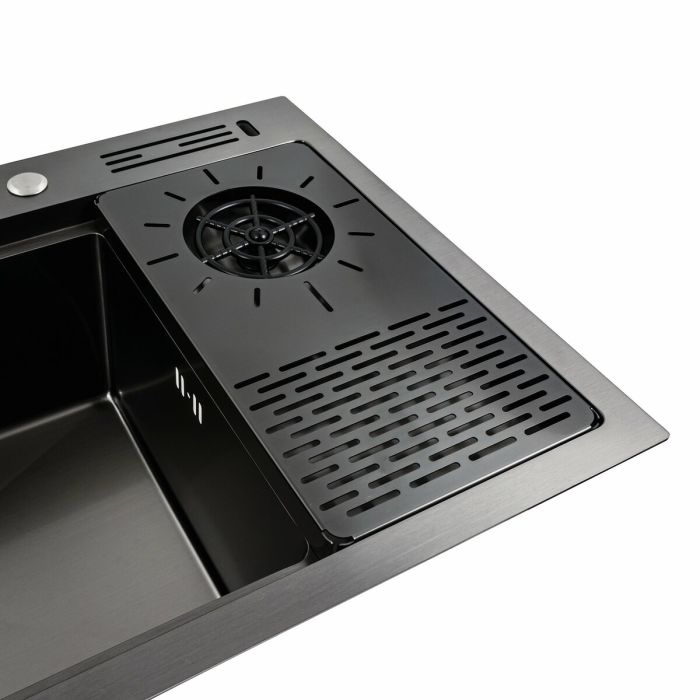 Мийка кухонна чорна PVD 78*46 Platinum Handmade