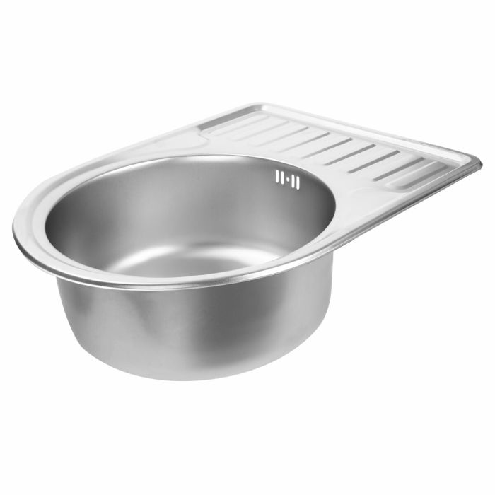Кухонная мойка из нержавеющей стали Platinum САТИН 5844 0,8/180 мм), L