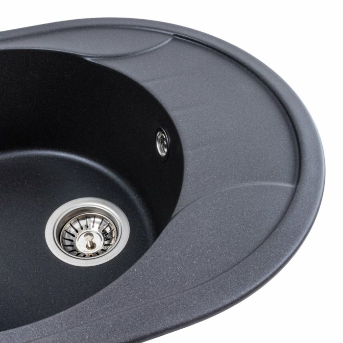 Гранитная мойка для кухни Platinum 5847 ONYX матовый Морион