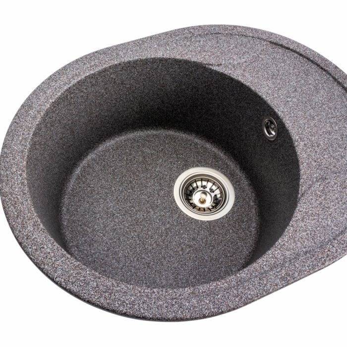 Гранитная мойка для кухни Platinum 5847 ONYX матовая (микс)