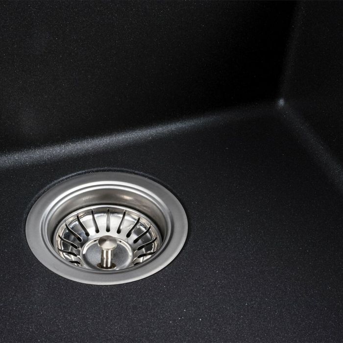Гранитная мойка для кухни Platinum 4040 RUBA матовый морион