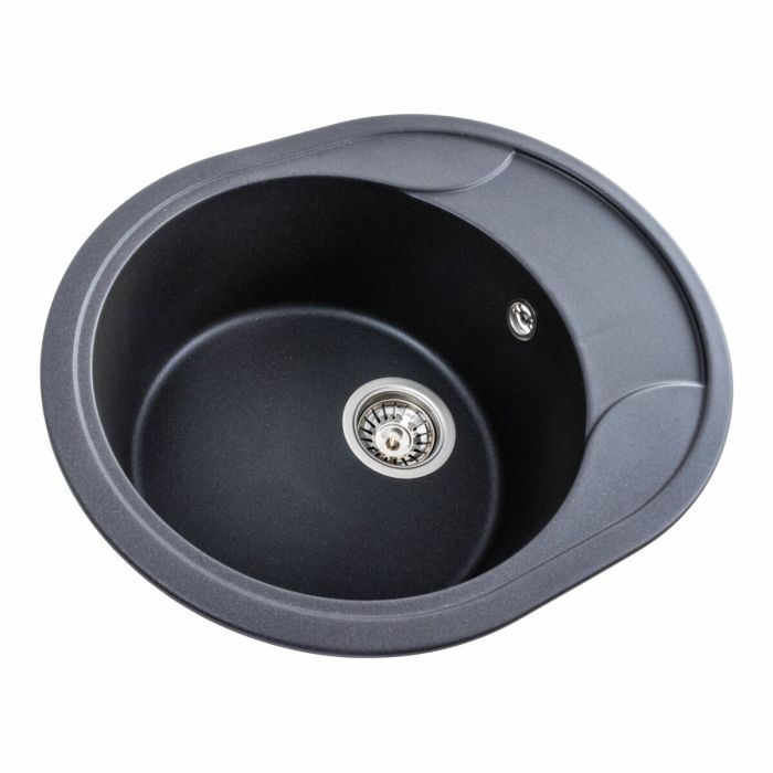 Гранитная мойка для кухни Platinum 5847 ONYX матовый Морион
