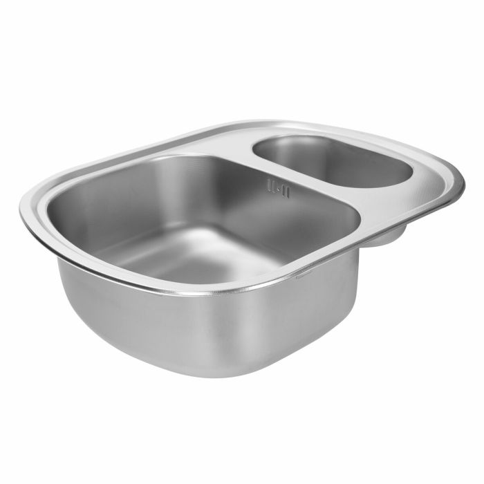 Кухонная мойка из нержавеющей стали Platinum ДЕКОР 6049D (0,8/180 мм), L
