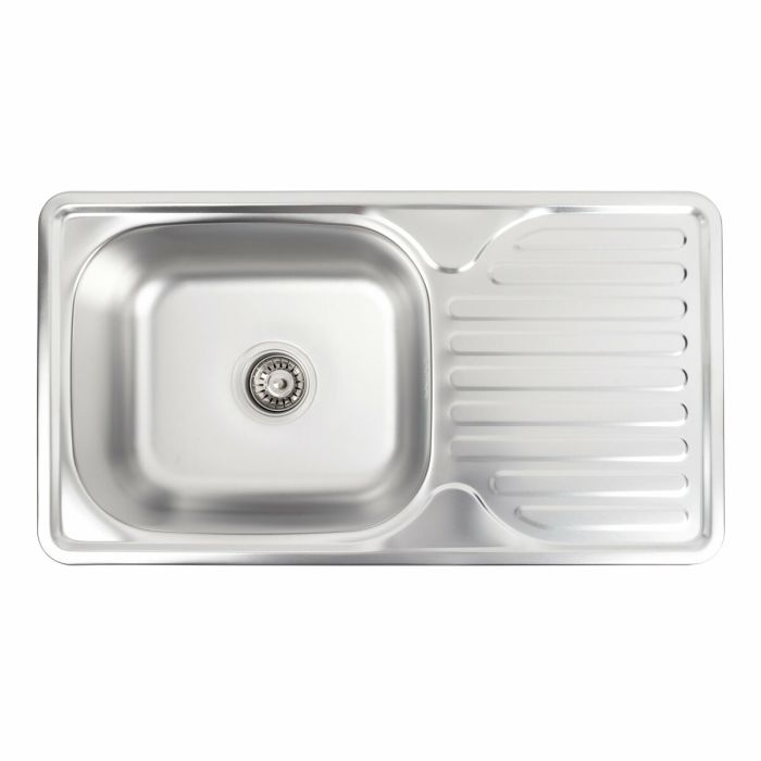 Кухонная мойка из нержавеющей стали Platinum САТИН 7642 (0,8/180 мм), L