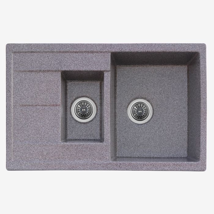 Гранитная мойка для кухни Platinum 7850W KESSAN глянец Микс, R