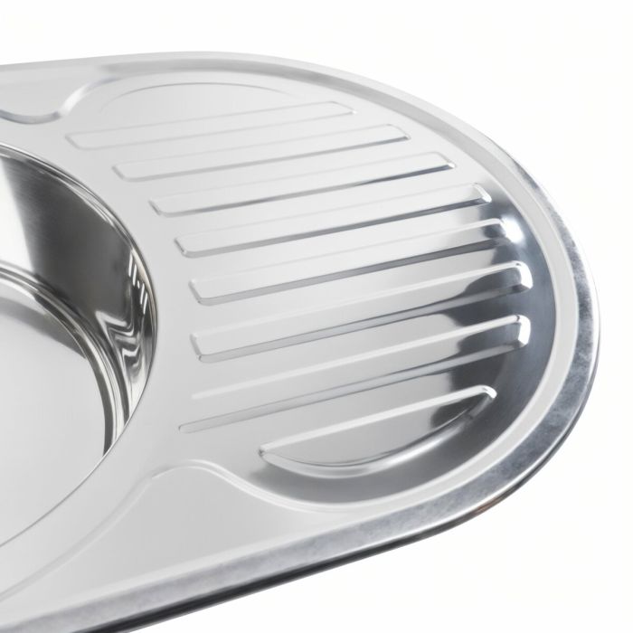 Кухонная мойка из нержавеющей стали Platinum 7750 ПОЛИРОВКА (0,8/180 мм), L