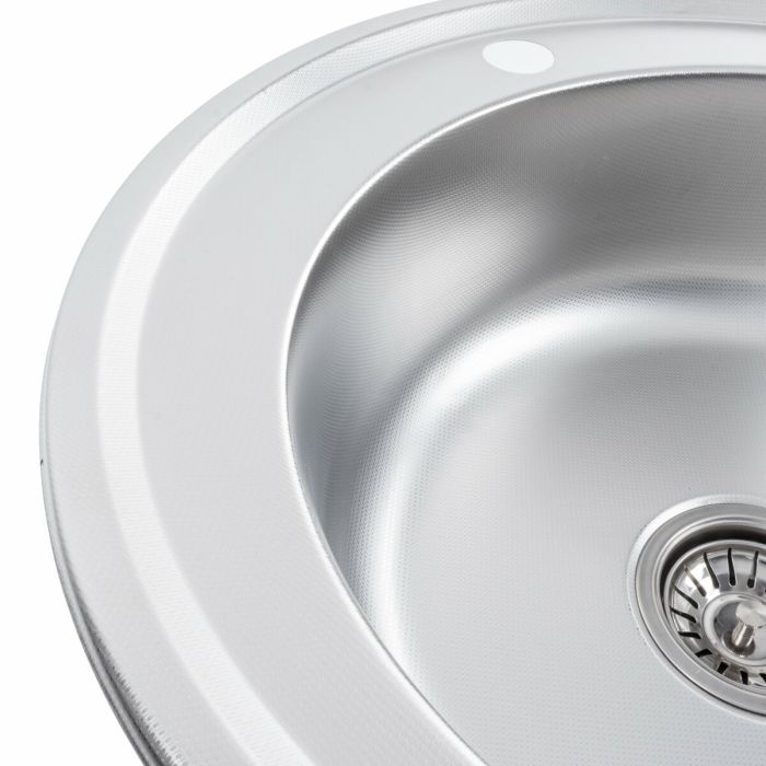 Кухонная мойка из нержавеющей стали Platinum 510 ДЕКОР (0,6/170 мм)