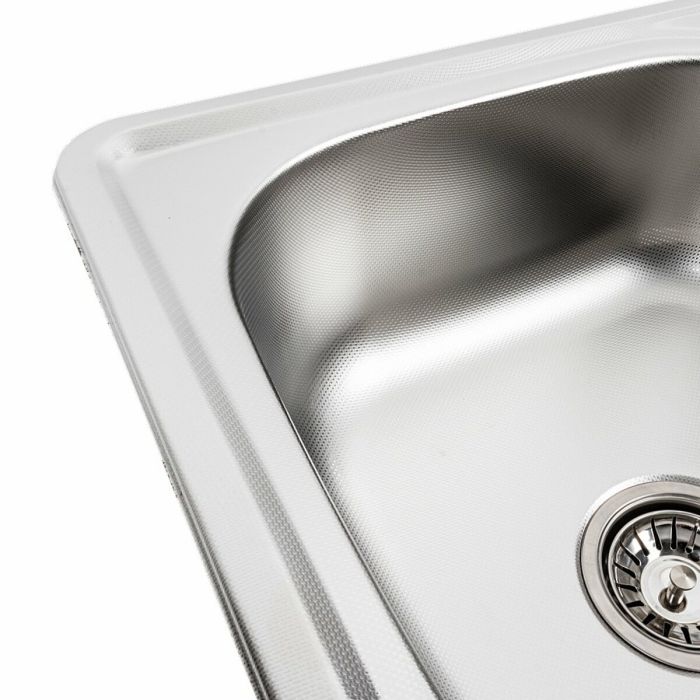 Кухонная мойка из нержавеющей стали Platinum 5848 ДЕКОР (0,8 /180 мм), R