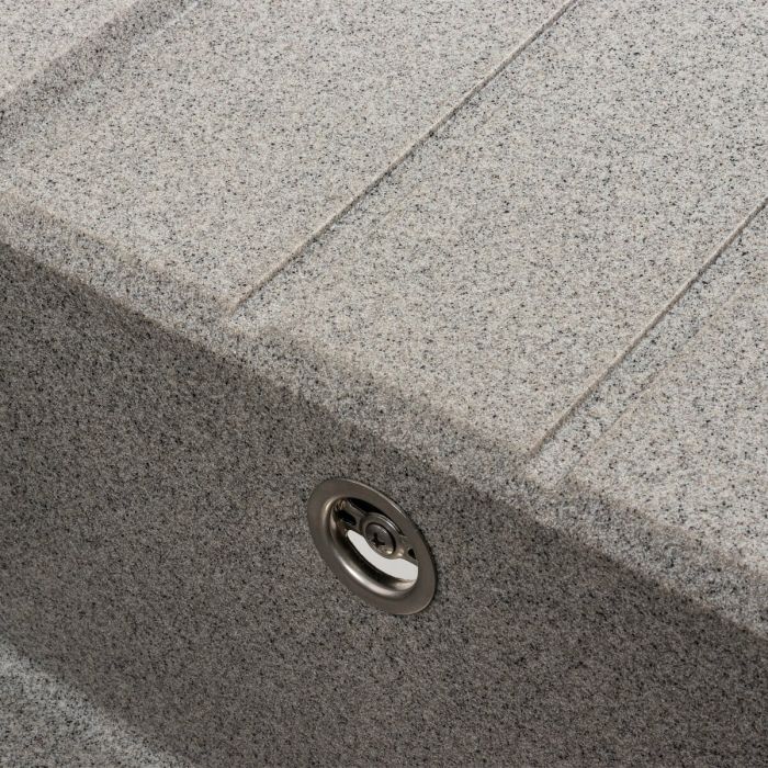 Гранитная мойка для кухни VALESO 7843 SOLID серый