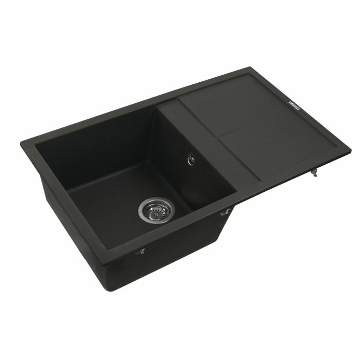 Гранитная мойка для кухни Platinum 7950 Selena матовая Черная, R
