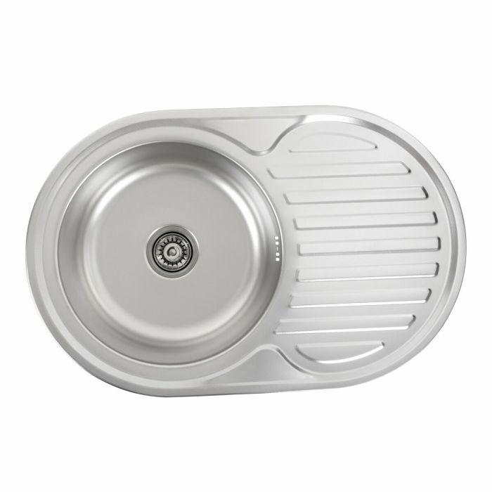 Кухонная мойка из нержавеющей стали Platinum ДЕКОР 7750 (0,6/170 мм), R