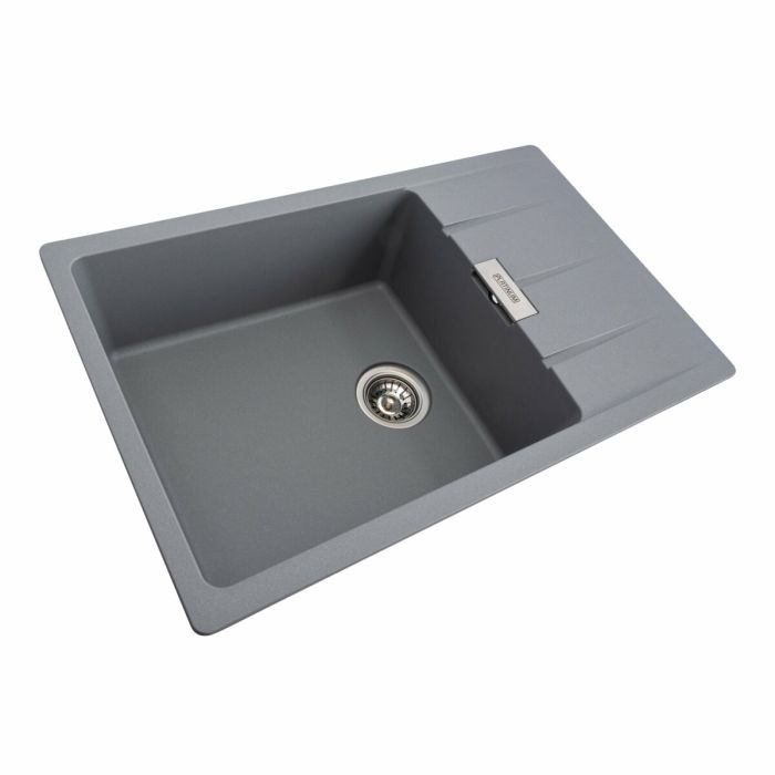 Гранітне миття для кухні Platinum 7850 ROMA матова Сірий металік, L