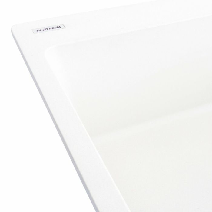 Гранитная мойка для кухни Platinum 7850 Bogema матовая (белая), L