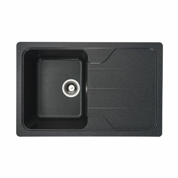 Гранитная мойка для кухни Platinum 7850 VERONA матовая Антрацит, R