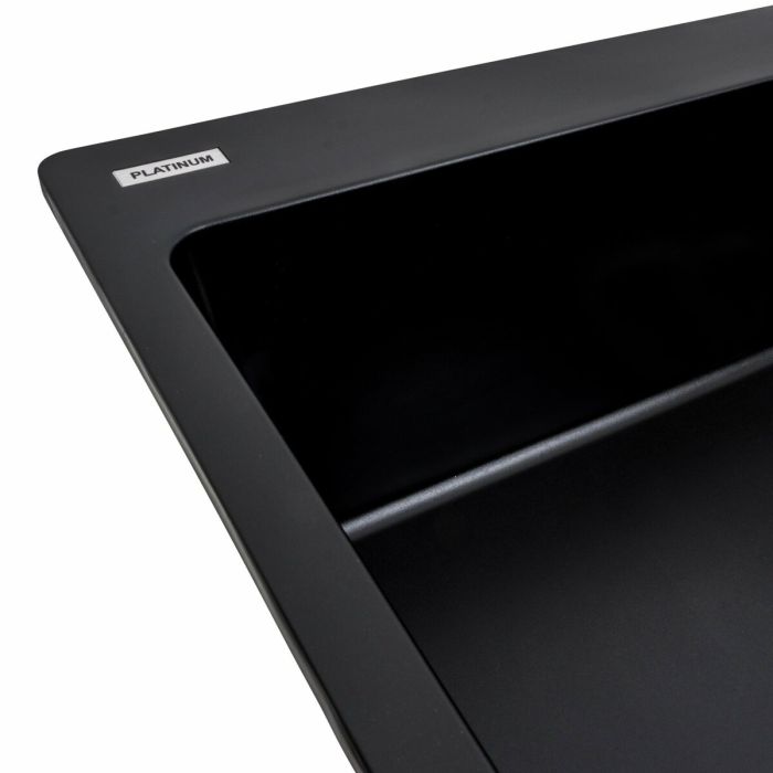 Гранітне миття для кухні Platinum 7850 Bogema матова (чорна), ЦЕНТР