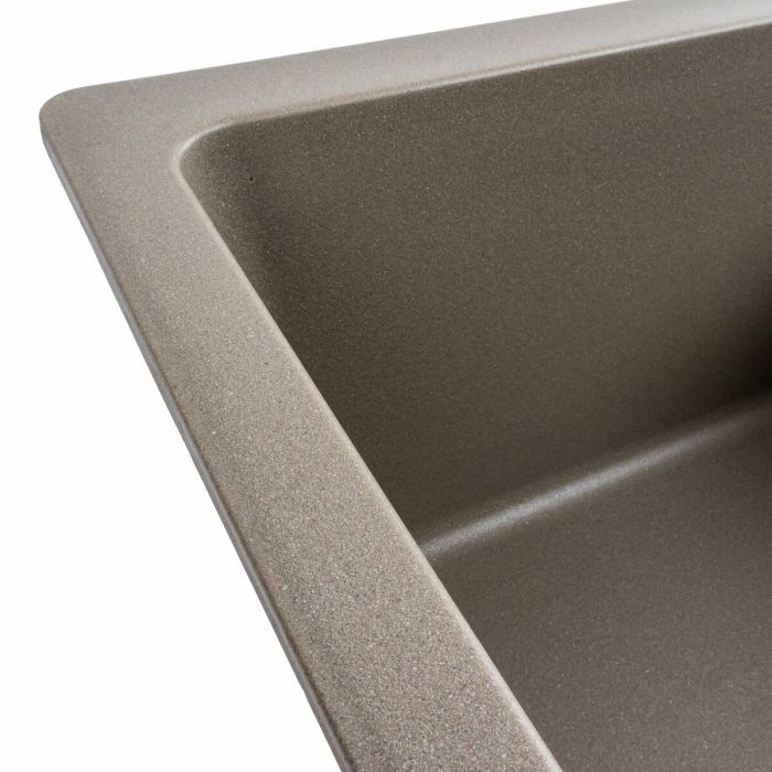 Гранитная мойка для кухни Platinum 6250 ZIRKONE матовый Титан