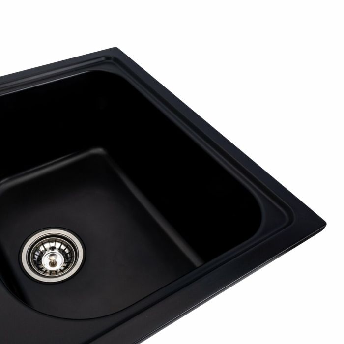Гранитная мойка для кухни Platinum 7950 Equatoria матовый Черный
