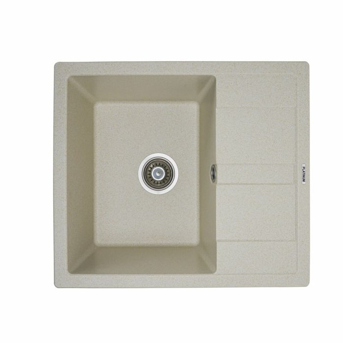 Гранитная мойка для кухни Platinum 5851 ARIA матовая Песок, L
