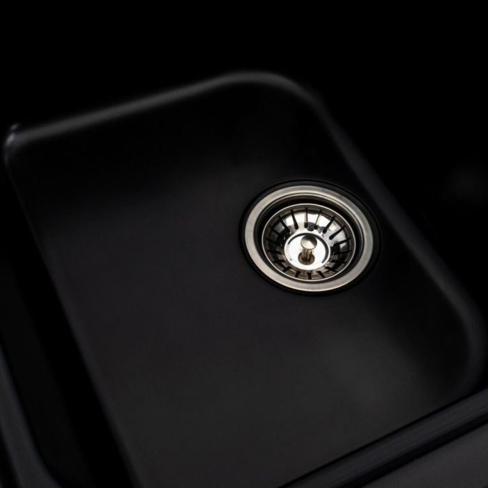Гранитная мойка для кухни Platinum 7950 Equatoria матовый Черный