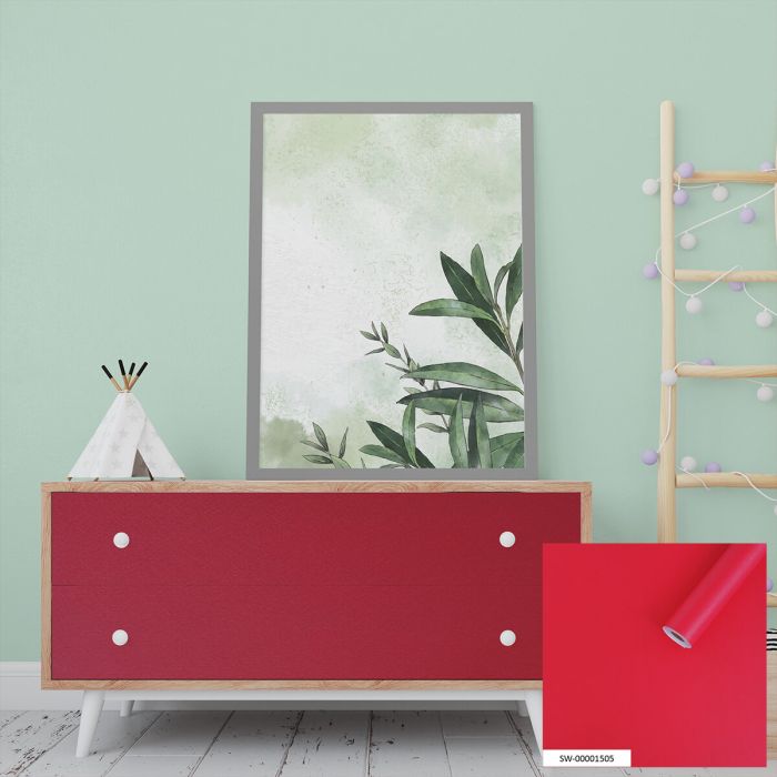 Пленка на самоклейке красная 45cm*10m (S) SW-00001505