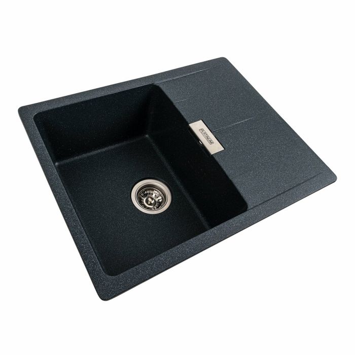 Гранитная мойка для кухни Platinum 6250 ZIRKONE матовый Антрацит