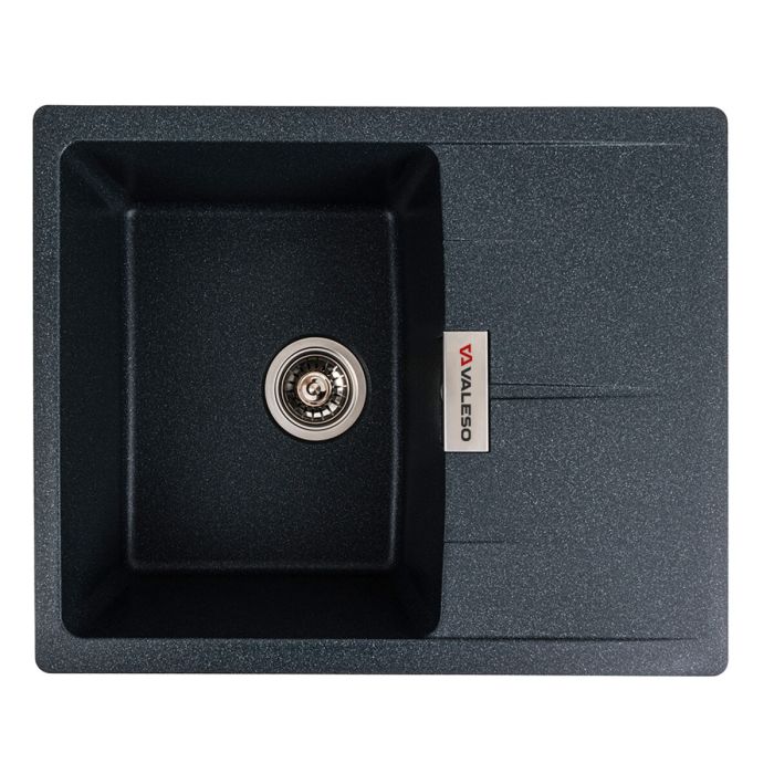 Гранітне миття для кухні VALESO 6250 ZIRKONE матовий Антрацит