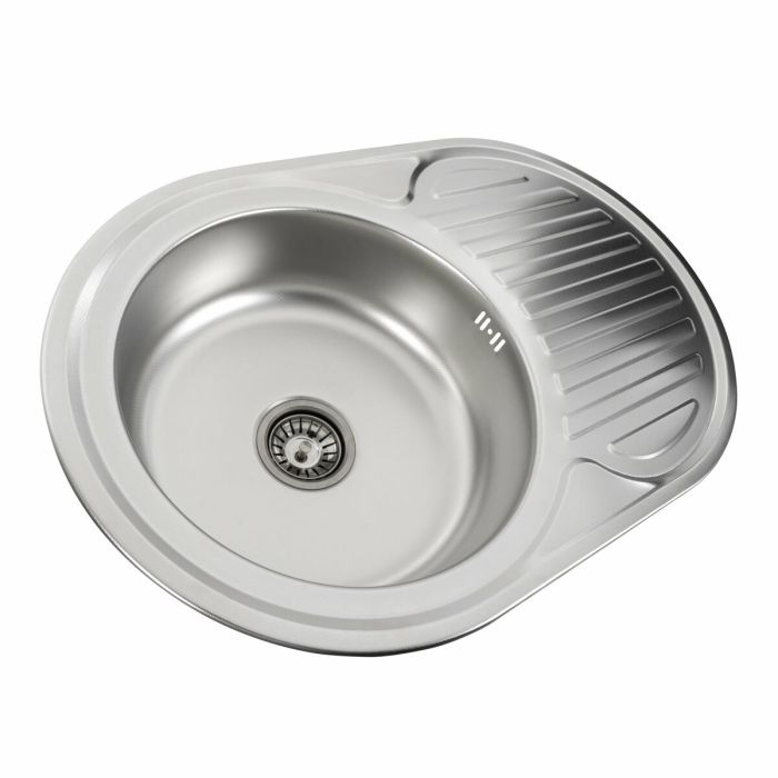 Кухонная мойка из нержавеющей стали Platinum ДЕКОР 7750 (0,6/170 мм), L