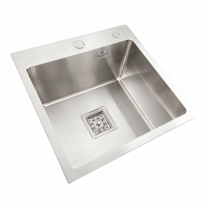 Мойка Platinum Handmade НSB 450x450x220 нержавейка (квадратный сифон.3,0/1,0)