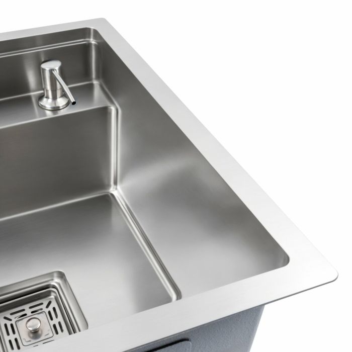 Кухонная мойка скрытая нержавеющая сталь Platinum TZ 40*50