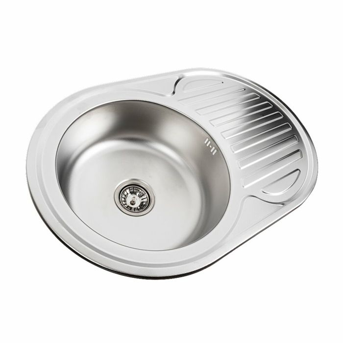 Кухонная мойка из нержавеющей стали Platinum ДЕКОР 7750 (0,8/180 мм), R