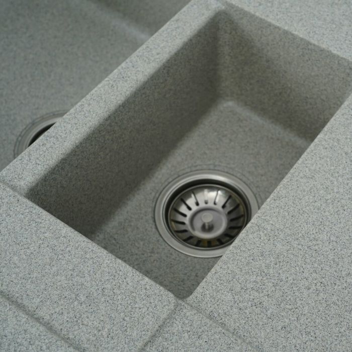 Гранитная мойка для кухни Platinum 7850W TOSKANA матовая Серая, R