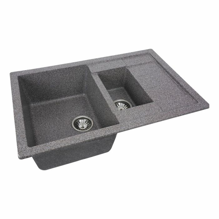 Гранитная мойка для кухни Platinum 7850W TOSKANA матовая Микс